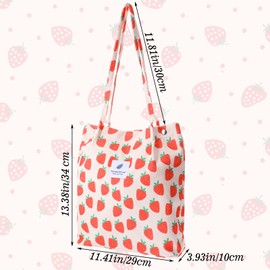 Qianyu Corduroy Tote Bag for Women Reusable Shoulder Cord Purse with Inner Pocket Large Capacity Corduroy Bag Travel Grocery Shoulder Handbags for Work Beach Shopping Flowers Cat Dog Lovers