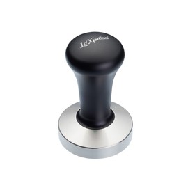 KitchenCraft Le’Xpress Stainless Steel Espresso Coffee Tamper, 58 mm, Black/Silver
