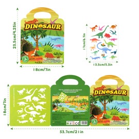 BuyCard 6 Pack Reusable Sticker Book for 2 3 4 Year Olds (Yellow+6PCS)