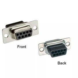 Unbranded 10x DB9 D-SUB 9-Pin Female Crimp Pin Type Connector Assembly Cup Socket Adapter
