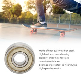 608zz Bearings 608zz Bearings Abec 11 Bearings 608zz Skateboard Bearings 8 Pieces 608zz Bearings ABEC 11 Carbon Steel Sealed Skateboard Bearings 8 x 22 x 7 mm Roller Skates Dance Boards