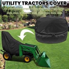 Tractors Cover LP95637 For John Deere Series 2320 2520 2720 3120 3320 3520 3720 3203 4105,Cover For Compact Utility Tractors(Large)