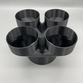 Zephyr's Market 6" to 4" 4-Way Splitter Duct Connection for Woodwork Dust, Grow Tent - USA!!!