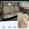 BDK OS-309-AB Tan Trim Black Car Seat Covers Full 9