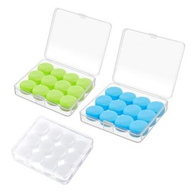 Tapones para Dormir YOMYM, 36PCS Tapones Oídos de Silicona, Tapones de Cera para Dormir con Bloqueo de Sonido Nivel 32dB, Tapones para Nadar Adapta a Cualquier Tamaño de Oreja, para Estudiar, Viajar