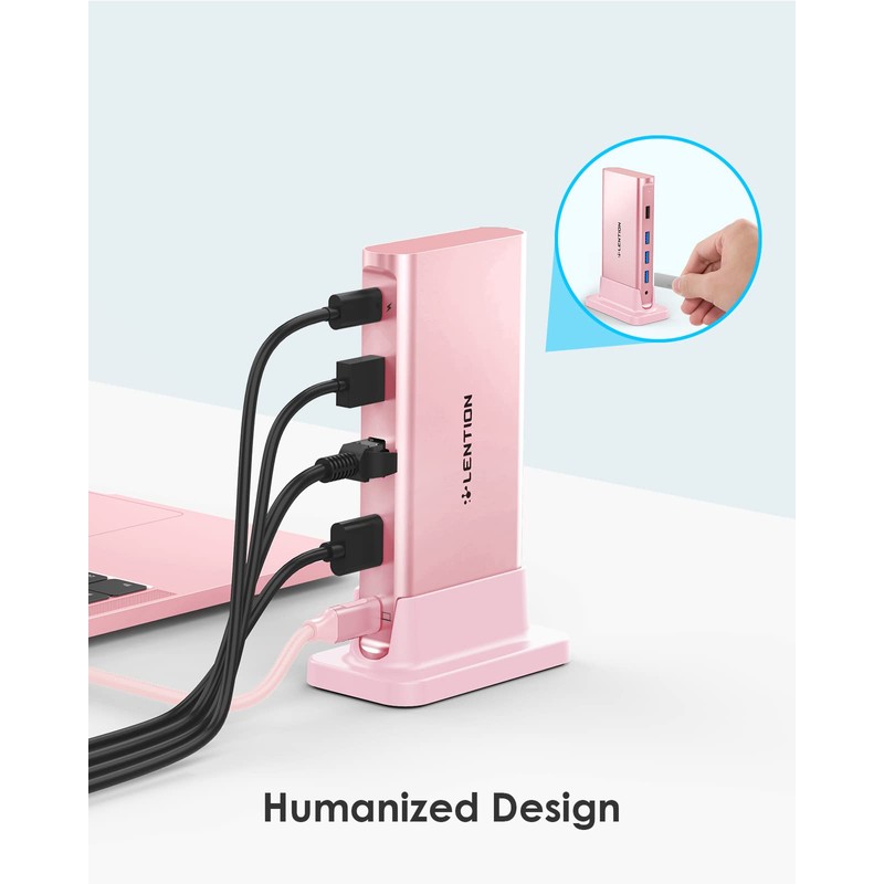 LENTION Docking Station USB C con PD 100W, HDMI 4K,