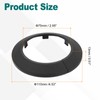 sourcing map Escutcheon Plate, 1Pcs 75mm - Fit 2.87" Outer