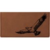 Soaring Eagle Laser Engraved Leatherette Checkbook Cover
