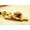 Good Luck 羽子板 Rooster 根付 [Pack of 2]
