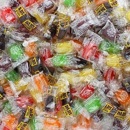 Assorted Flavored Bulk Hard Candy, Bulk Individually Wrapped Mixed Fruit and Root Beer Barrels, by Queen City Candy Cave (4 Pound)