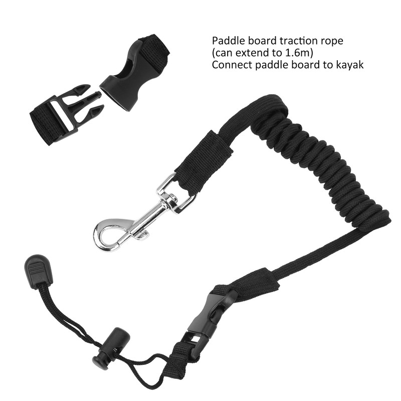 Kayak Canoe Paddle Safety Rope Holder Clip Boat Mount Kit