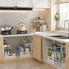 REALINN Under Sink Organizer, Pull Out Cabinet Organizer 2 Tier