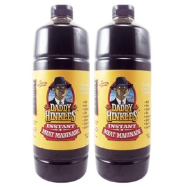 Daddy Hinkle's Quart Size, Barbecue Marinade, Seasoning for BBQ, Meat, Pork, Steak, Poultry, Vegetables, Pack of 2