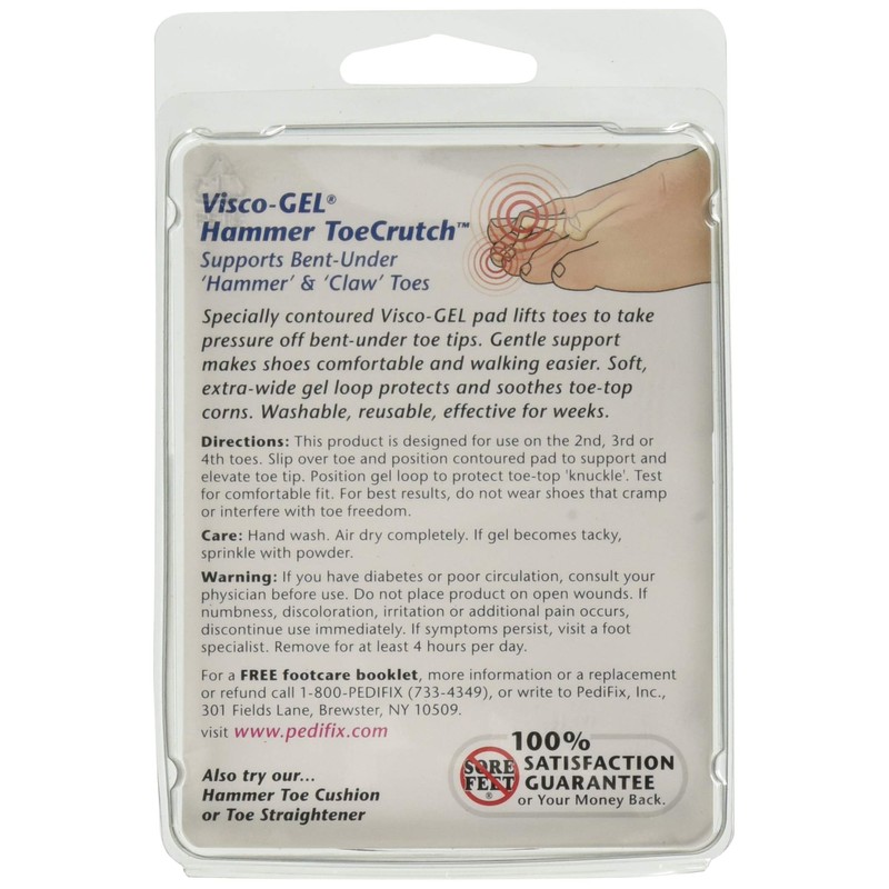 Complete Medical Visco-Gel Hammer Toecrutch Pk/2, Medium