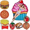 Extreme Beauty Toalla De Playa Microfibra Frutas Dona Cupcake Fresa