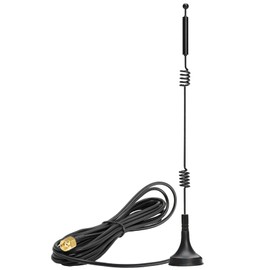 SHUKEFER Dual Band WiFi Antenna 2.4GHz 5GHz 5.8GHz 12dBi RP-SMA Male Antenna with Magnetic Base 1.5M/4.92FT for TV Computer Camera Monitor Car Wireless Network Devices WiFi Router External Antenna