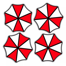 215_Decals Umbrella Corporation 2" round logo Resident Evil Sticker Car Vehicle Vinyl Decal