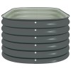 Galvanized Steel Gray 63"x31.5"x17.3" Garden Raised Bed Premium Garden SuppliesColor: