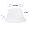 Unisex Bucket Hat for Women Men, Packable Cotton Sun Hat