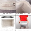 Mangata Small Canvas Storage Box, Fabric Storage Basket with Handles