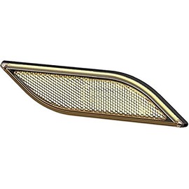 HELLA 8RA 013 347-041 Reflex Reflector - Shapeline Style - Lens Colour: Yellow - Glued - for horizontal fastening - right/Lateral Mounting