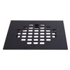 Westbrass D206PS-62 4-1/4" Square Grate Shower Drain Cover with 2"