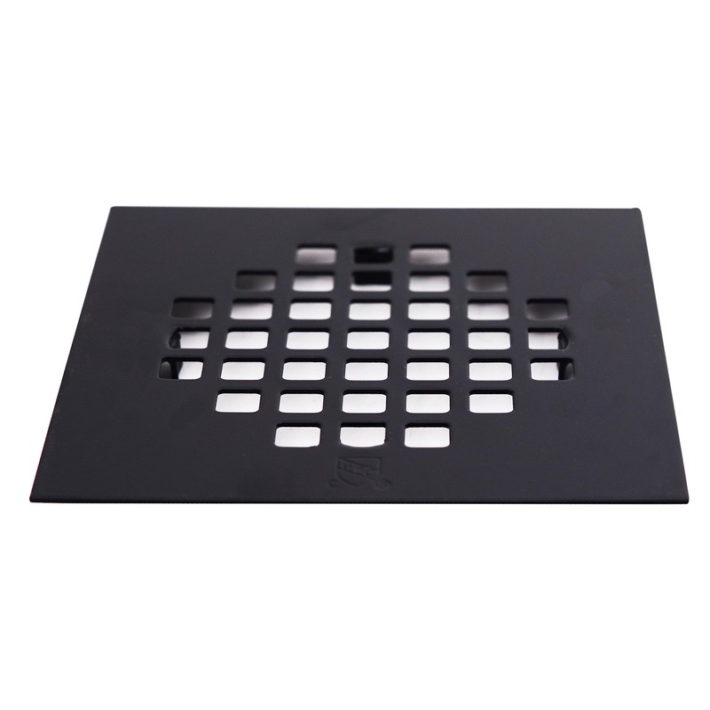 Westbrass D206PS-62 4-1/4" Square Grate Shower Drain Cover with 2"