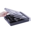 maulehua Silverware Organizer With Lid, Utensil Drawer Organizer. Removable Lid,