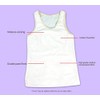 Tranz* Forms Sleeveless Chest Binder White FTM Binder with Double