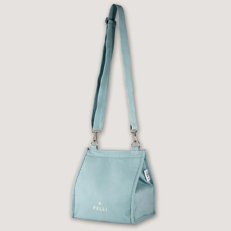 Pelli Crossbody Canvas LUNCH Cooler Bag with Shoulder Strap, Spanish
