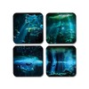 DV DESIGN 4 x Square Scuba Diving Coasters - Sea