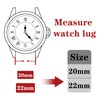 20mm 22mm Silicone Watch Bands Quick Release Replacement Wristband, Soft