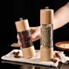 Manual Pepper Grinder Multifunctional Efficient Grinding Oak Patchwork Acrylic Pepper