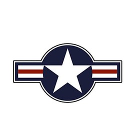 MAGNET United States Air Force Usaf Roundel Military Magnetic Vinyl Car Fridge Sticks to any Metal Surface 5"