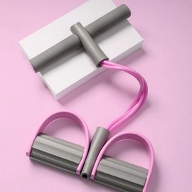 Miranda Full Body Tubing Band Pink Gray co-00618 (4E123)/Full Body Tubing Band/Tubing Strength Band/Exercise Rubber Band/Strength Band/S / 미란다 전신 튜빙밴드 핑크 그레이 co-00618 (4E123)/전신튜빙밴드/튜빙근력밴드/운동고무밴드/근력밴드/스