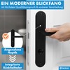 lockzz Estenfeld Door Handle Set Stainless Steel Black Matt Door