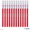 DIGNO SketchStic Felt Tip Pens, RED, Pack of 12, Fibre