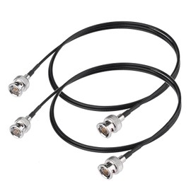 Superbat SDI Cable 3ft 75Ohm BNC Male to Male Thin RG179 Black Video Cable for SDI Splitter Converter Monitor Switcher,Supports HD-SDI/3G-SDI Video (2-Pack)