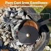 Aurionix Cast Iron Sauce Pot with Lid,Premium Small Cast Iron