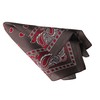 Motique Accessories Two Tone Single Bandana (Brown Red White)
