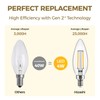 Hizashi E12 Candelabra Light Bulbs 40 Watt Equivalent, E12 LED