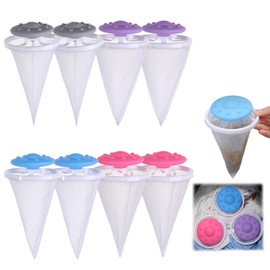 8PCS Washing Machine Pet Hair Catcher,cat Hair Remover Washing Machine,10×14cm Sturdy and Durable Washing Machine Hair Catcher for Laundry and Floating Hairs.