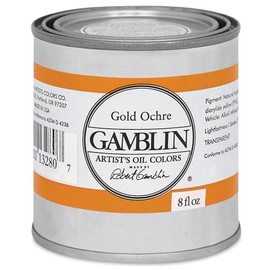 8 oz. Artists' Grade Oil Paints Color: Gold Ochre