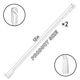 12 Inches Blind Wand, 2PCS Clear Blind Tilt Wand, Window Blind Wand, Vertical Blinds Replacement Parts