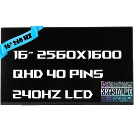 New KrystalPix LCD Display FITS- Replacement Screen for ASUS ROG Strix G16 G614JVR-ES94 Gaming 16" QHD 240Hz New Gaming LED LCD Non-Touch Display Panel