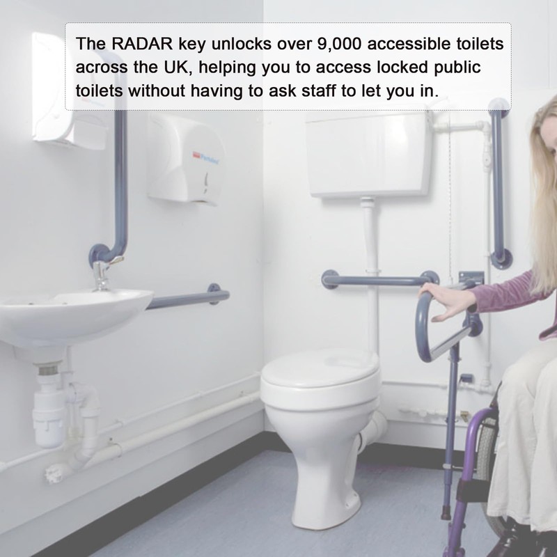 4Pcs Radar Keys for UK Disabled Toilet, Made of Durable