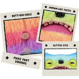 Fuggler-Fart FACE 9"-ZURU Series 1-Plush(Wide Eyed Weirdo – Multi)
