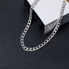 PRVCFZ Mens Silver Chain, Cuban Chain, Silver Chain Mens, Mens