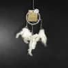 VIE Naturals Dream Catcher, 6cm Ring with Bead, White