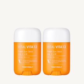 Tony Moly Vital Vita 12 Soft Sun Stick 22g, 2 pieces / 토니모리 바이탈 비타 12 보송 선스틱 22g, 2개